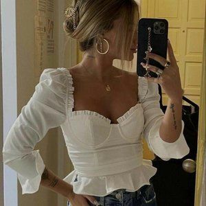 MAJORELLE Corie Top in White | Small